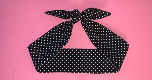 Fascia per capelli pois - a,