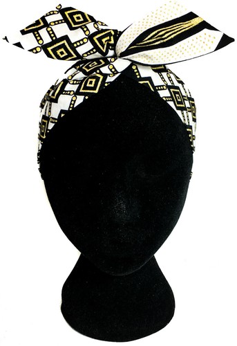 Headband black pin - headband, up"