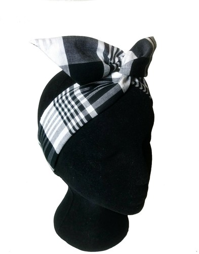 Bunny black pin headband - bunny, "black