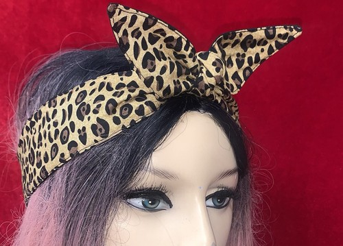 Fascia stampa leopardo capelli - stampa,