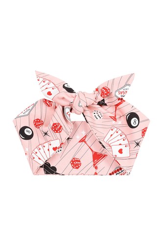 Fascia per capelli rosa viva - per,